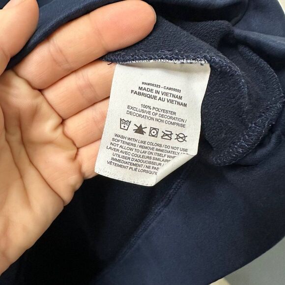 Nike Women's Two-Tone Blue Cowl Neck Sweater - Picture 4 of 6